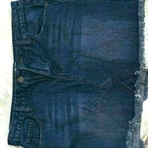 Denim Mini Skirt
